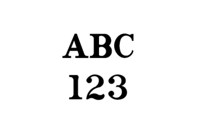 Alphabet - Letters &amp; Numbers