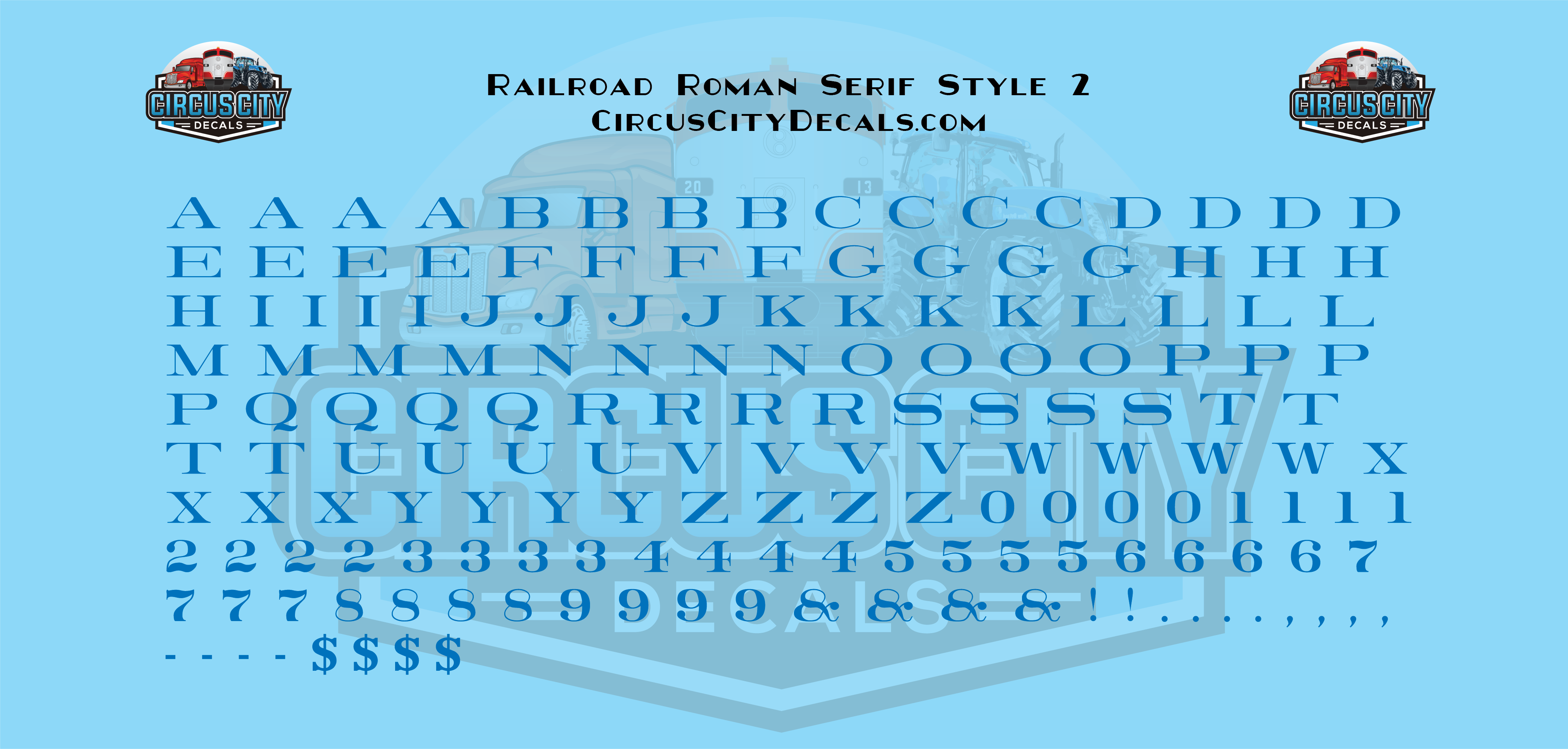 Railroad Roman Serif 2 Alphabet Letters & Numbers 1/16" 1/8" 3/16" 1/4" Water... - Picture 21 of 49