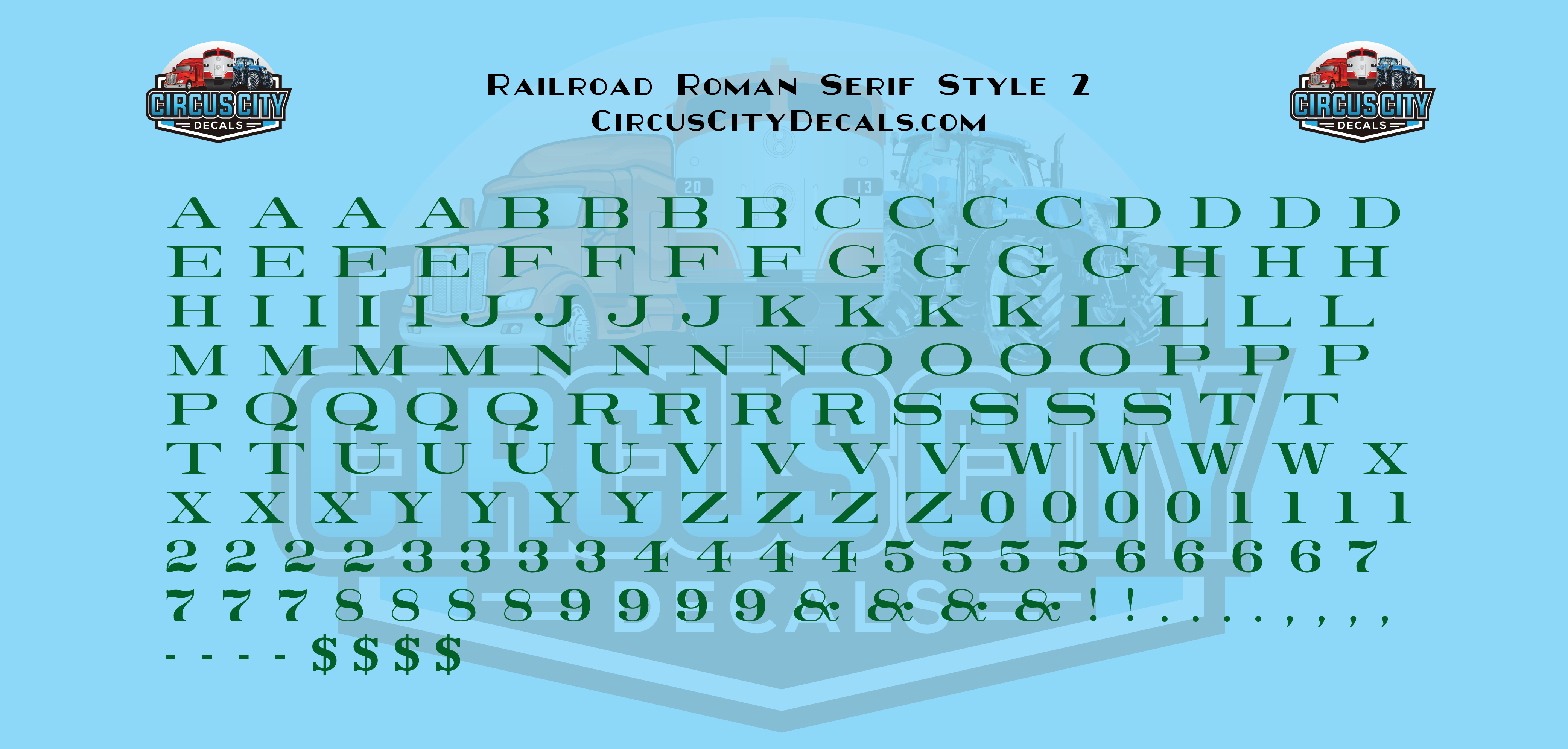 Railroad Roman Serif 2 Alphabet Letters & Numbers 1/16" 1/8" 3/16" 1/4" Water... - Picture 20 of 49