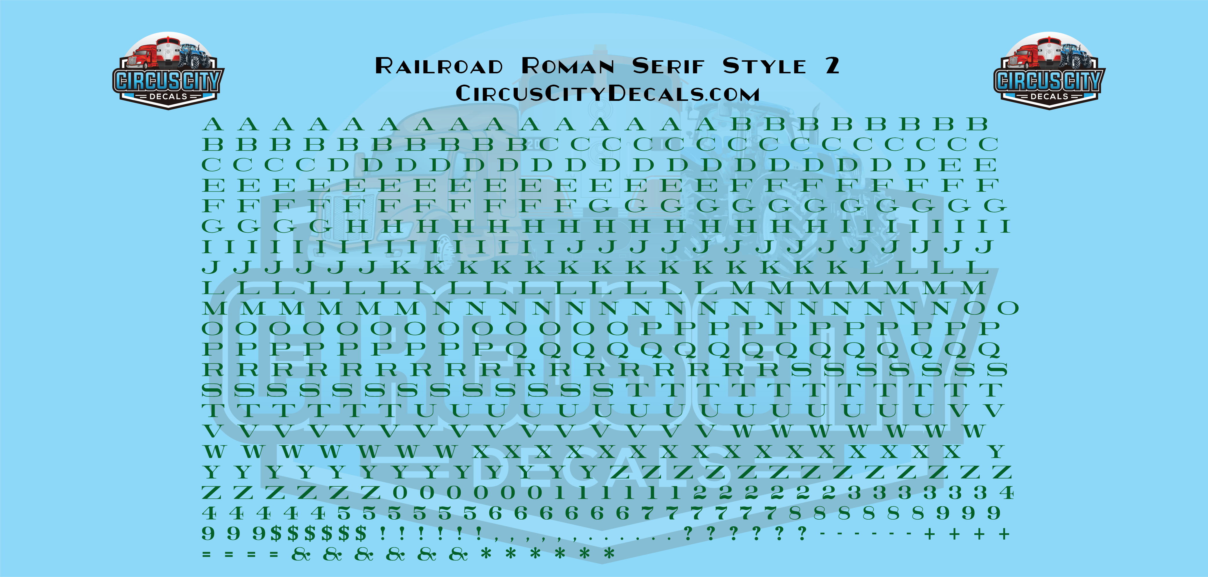 Railroad Roman Serif 2 Alphabet Letters & Numbers 1/16" 1/8" 3/16" 1/4" Water... - Picture 8 of 49