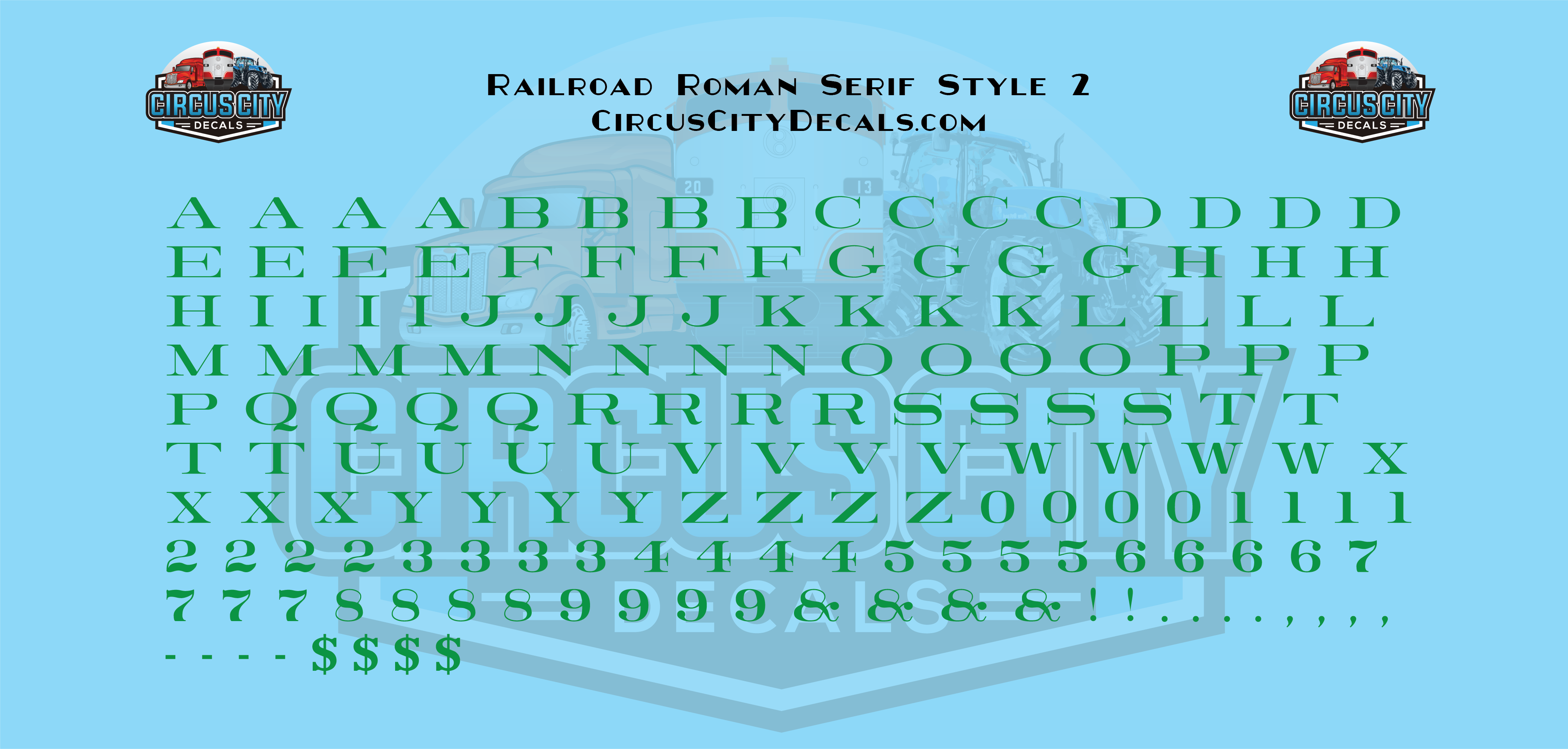 Railroad Roman Serif 2 Alphabet Letters & Numbers 1/16" 1/8" 3/16" 1/4" Water... - Picture 18 of 49