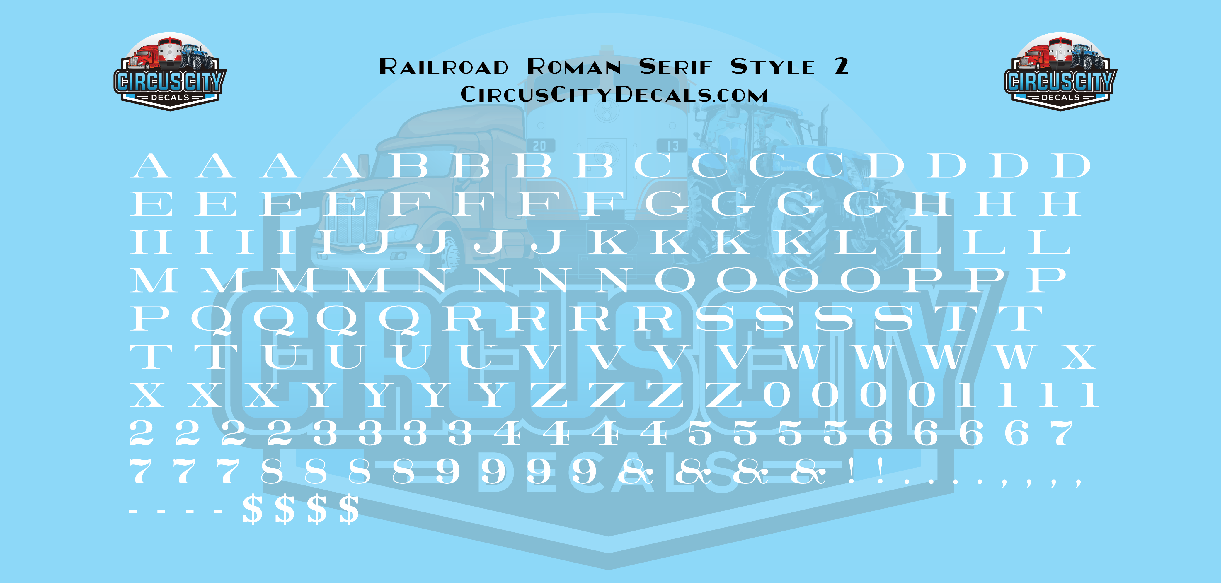 Railroad Roman Serif 2 Alphabet Letters & Numbers 1/16" 1/8" 3/16" 1/4" Water... - Picture 25 of 49