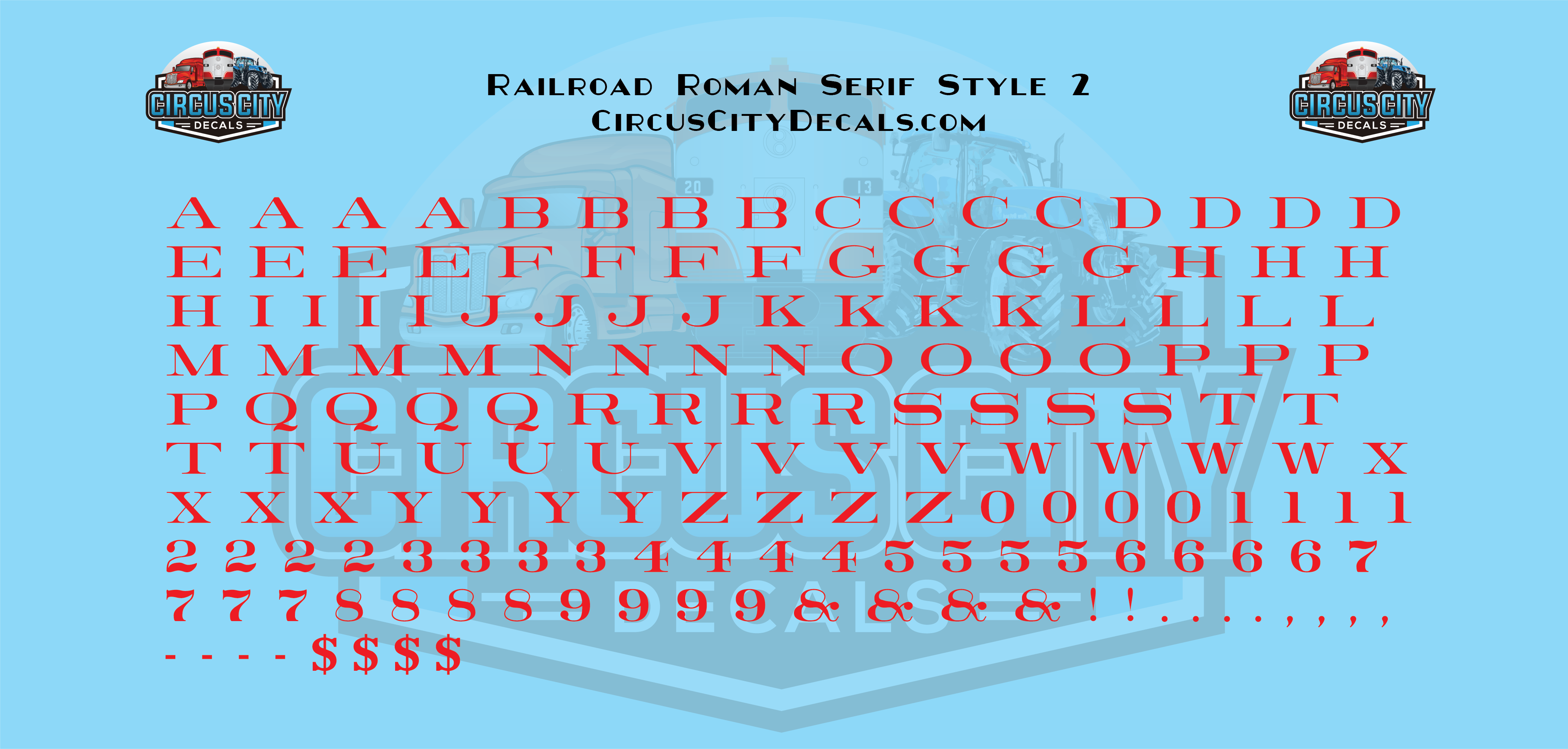 Railroad Roman Serif 2 Alphabet Letters & Numbers 1/16" 1/8" 3/16" 1/4" Water... - Picture 22 of 49