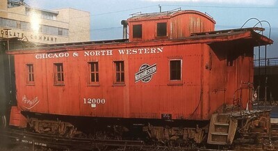 Chicago &amp; North Western CNW Wood Caboose O 1:48 Scale Decal Set