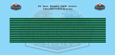 CNW Green Stripes 1:87 HO Scale