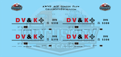 AWVR Unstoppable Movie ACF Center Flow Hopper N 1:160 Scale Decal Set
