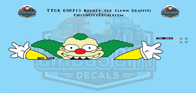 Krusty TTGX 698713 UP Multi-Max Autorack Railroad Graffiti HO 1:87 Scale Decal Set