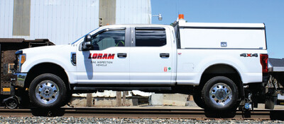 Loram Inspection Hi-Rail MOW Truck Vehicle HO 1:87 Scale Decal Set