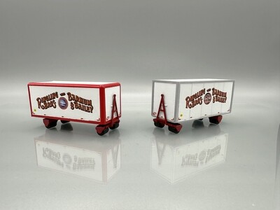 Ringling Bros. &amp; Barnum Bailey Circus RBBB Modern Wagon Decals HO 1:87 Scale Red Unit