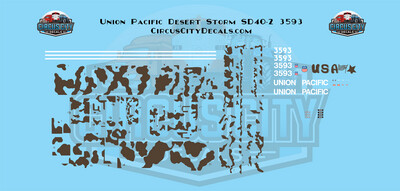 Union Pacific UP SD40-2 Desert Storm N 1:160 Scale