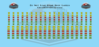 Do Not Load Home Shop Labels HO 1:87 Scale Decal Set