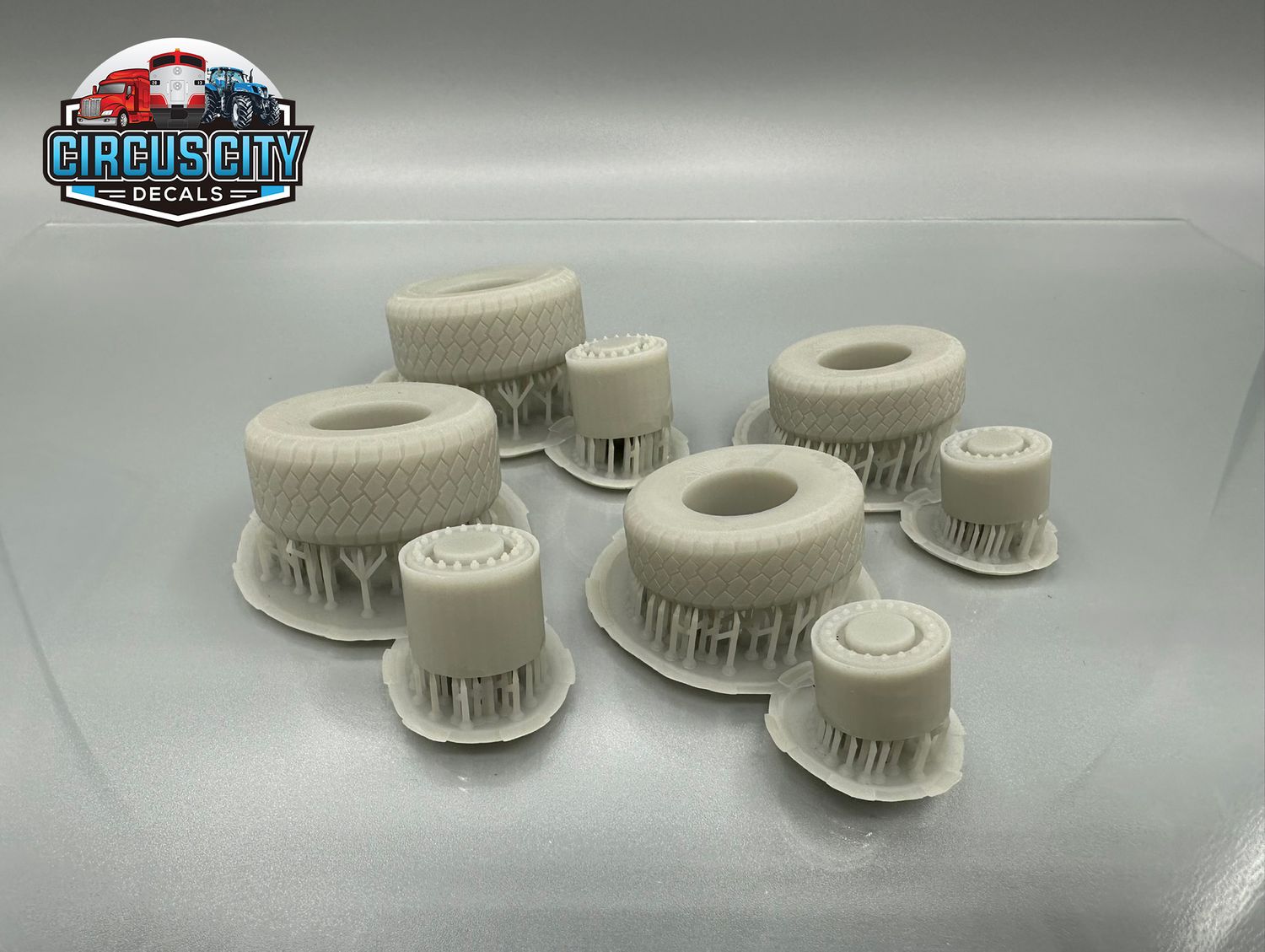 Large Mining Truck Tire Load Unpainted 3d Printed HO 1:87 Scale