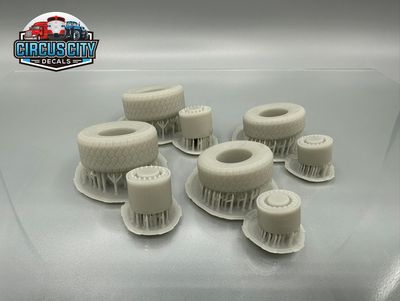 Large Mining Truck Tire Load Unpainted 3d Printed HO 1:87 Scale