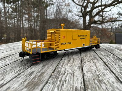Wisconsin &amp; Southern Railroad X-103 Transfer Caboose Decal Set WSOR G 1:29 Scale