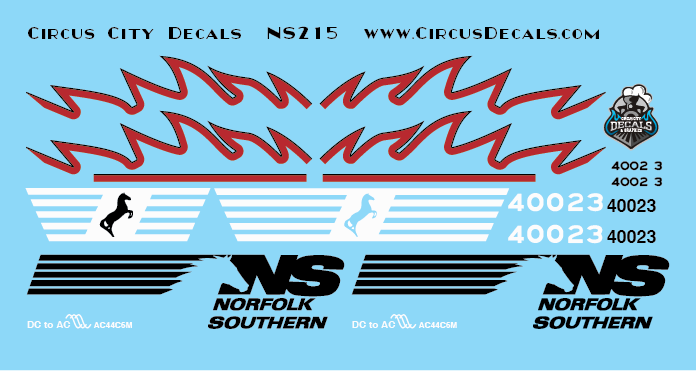 NS Norfolk Southern AC44C6M Rebuild 4002 4003 Set HO Scale