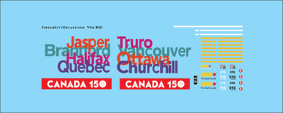 VIA Canada 150 P42 N Scale 916