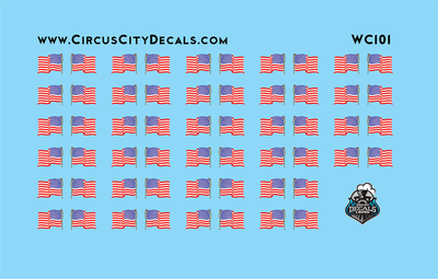 Wisconsin Central American War Flags WC CN N Scale