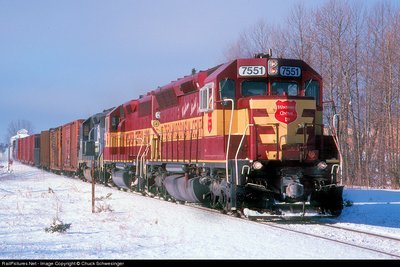 Wisconsin Central 7551 Customer Minded Employees Unit SD45 WC CN N Scale