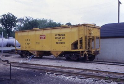 Green Bay &amp; Western Kewaunee 33' Hopper &amp; Sand Car HO Scale Decal Set