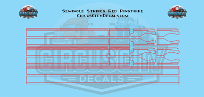 Seminole Stripes 1:64 Scale Red Pinstripe