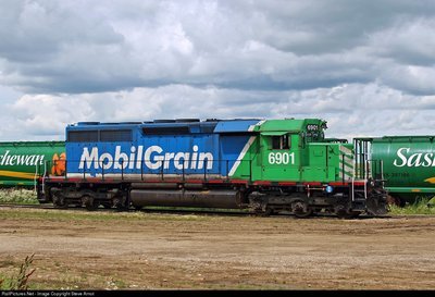 Mobil Grain SD40-3 HO Scale Decal Set