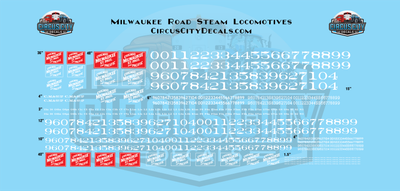 Milwaukee Road Steam Locomotives N 1:160 Scale