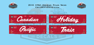Canadian Pacific CP CPKC Holiday Train Polystyrene Signs 1:87 HO Scale