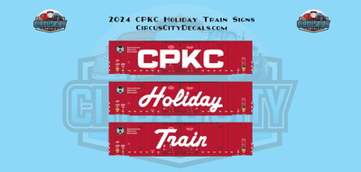 Canadian Pacific CP CPKC Holiday Train Polystyrene Signs 1:87 HO Scale