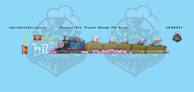 Thomas the Tagged Engine SKNX CP 625175 Graffiti N Scale Decal Set
