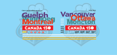 VIA Canada 150 F40 N Scale 6436 6437
