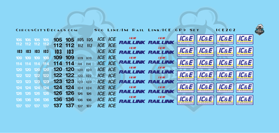 Iowa, Chicago, Eastern ICE IM Rail Link Soo Line GP9 Patch Set HO Scale