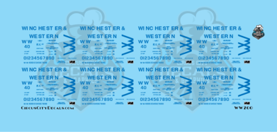 Winchester &amp; Western Railroad 2 Bay Covered Hopper HO Scale