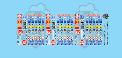 Railroad Signs HO Scale Decals