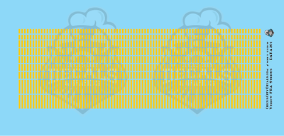 FRA Yellow Stripe Waterslide HO Scale Decal Set