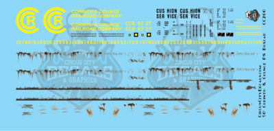 Corinth & Counce 50' PS Boxcar N Scale Decal Set