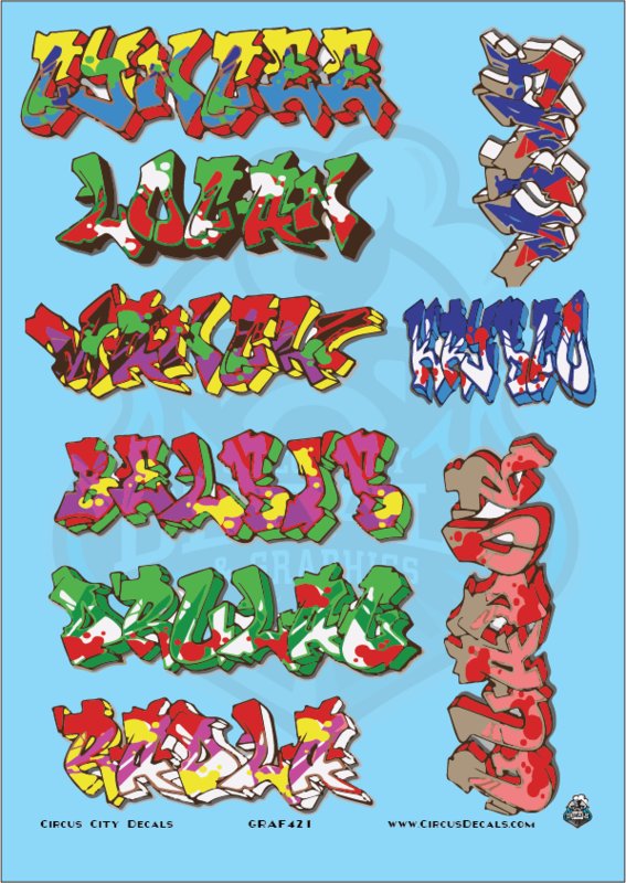 Railroad Graffiti G Scale Decal Set