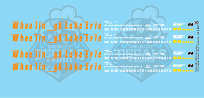 Wheeling &amp; Lake Erie 3 Bay Hopper HO Scale Decal Set