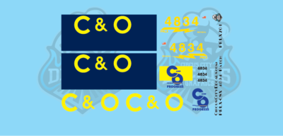 PRLX SD70ace CSX/C&O 4834 Patch N scale Decal Set