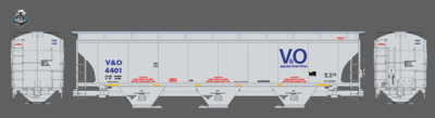 Virginian and Ohio Railroad Covered Hopper Set N scale