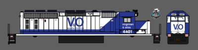 Virginian and Ohio Railroad Modern Locomotive Set N scale