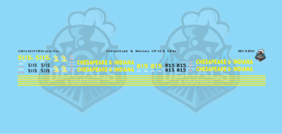 Chesapeake &amp; Indiana Railroad GP38-2 5115 GPM 815 HO Scale