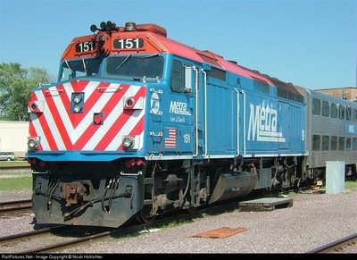 Metra METX F40PH-2 O Scale Decal Set