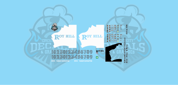 Roy Hill ES44 HO Scale Decal Set