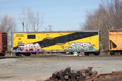Wisconsin &amp; Southern WSOR Sargento 503194 Graffiti HO Scale