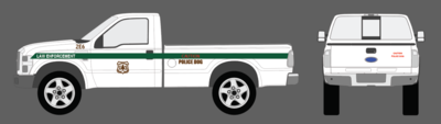 US Forest Service Law Enforcement River Point Station Boley Truck Vehicle Decals HO Scale