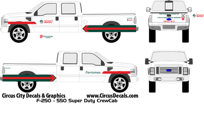 Ferromex MOW Vehicle HO Scale Decal Set
