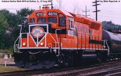 Indiana Harbor Belt GP40-2 HO Scale Decal Set