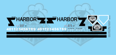 Indiana Harbor Belt IHB GP40-2 N Scale Decal Set