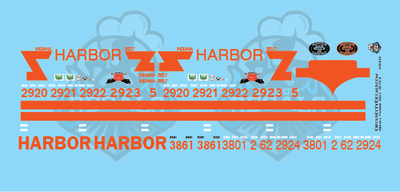 Indiana Harbor Belt IHB GP38-2 SD20 SD38-2 HO Scale Decal Set