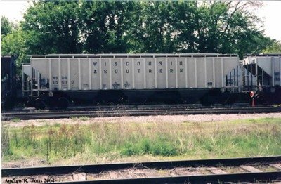Wisconsin &amp; Southern Railroad #15010 Covered Hopper Decal Set WSOR G Scale